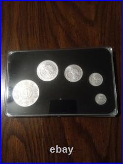 2024 Mexico Libertad 5-Coin Silver BU Set Banco de Mexico Fractional