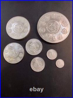 2024 Mexico Libertad 7 Coins set Silver 1/20,1/10, 1/4, 1/2 1 2 & 5 oz BU