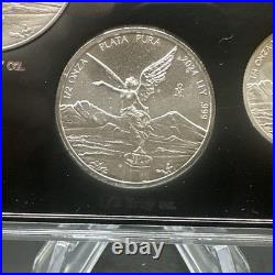 2024 Mexico Libertad. 999 Fine Silver 5 Coin Uncirculated Collection Set 2024 Mexico Libertad. 999 Fine Silver 5 Coin Uncirculated Collection Set