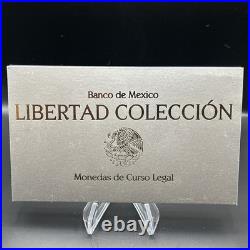 2024 Mexico Libertad. 999 Fine Silver 5 Coin Uncirculated Collection Set