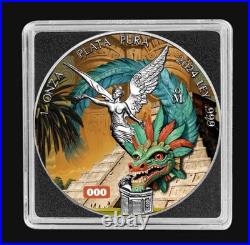 2024 Mexico Libertad Aztec Dragon Edition 1 oz. 999 Silver Coin with Capsule & COA