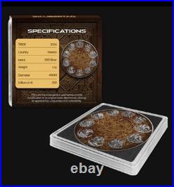 2024 Mexico Libertad Aztec Edition 1oz Silver Coin COA/NEWithMINTAGE 250 2024 Mexico Libertad Aztec Edition 1oz Silver Coin COA/NEWithMINTAGE 250
