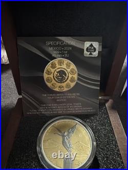 2024 Mexico Libertad BLACK PLATINUM & GOLD and SILVER 1oz. 999 -Only 500 Made