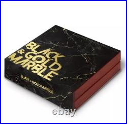 2024 Mexico Libertad Black & Gold Marble 1oz Silver Colorized Ceramic Coated