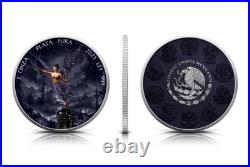 2024 Mexico Libertad Black Hologram Black Forest 1 oz Silver Colorized Coin