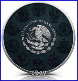 2024 Mexico Libertad Black Hologram Dark Secrets 1 oz Silver Colorized Coin