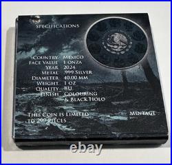 2024 Mexico Libertad Black Hologram Series- Dark Skies Edition- 1 oz Silver Coin
