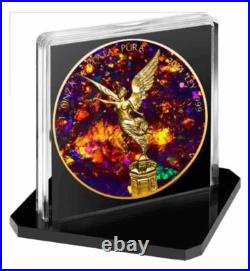 2024 Mexico Libertad Black Opal Edition 1 oz Silver Coin with Capsule & COA