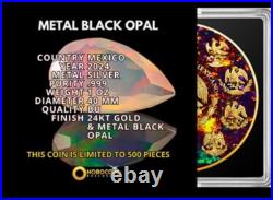 2024 Mexico Libertad Black Opal Edition 1 oz Silver Coin with Capsule & COA 2024 Mexico Libertad Black Opal Edition 1 oz Silver Coin with Capsule & COA