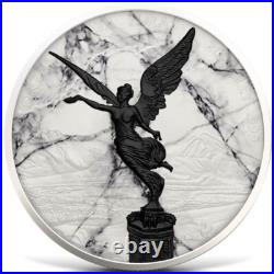 2024 Mexico Libertad Black and White Marble 1 oz Silver Colorized Ceramic Coated 2024 Mexico Libertad Black and White Marble 1 oz Silver Colorized Ceramic Coated