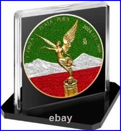 2024 Mexico Libertad Colors of Mexico Edition 1 oz. 9999 Silver Coin in Capsule
