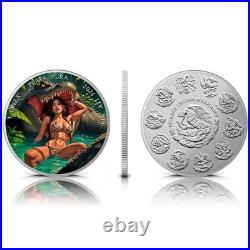 2024 Mexico Libertad Crocodile Attacked Edition 1 oz Silver Coin