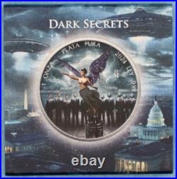 2024 Mexico Libertad Dark Secrets Aliens, 1 Oz. 999 Fine Silver, #194/299