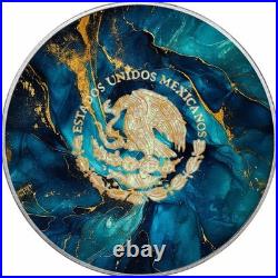 2024 Mexico Libertad Deep Sea Marble Imperial Edition 1 oz Silver Coin