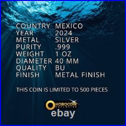 2024 Mexico Libertad Deep Sea Marble Imperial Edition 1 oz Silver Coin