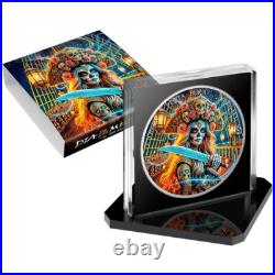 2024 Mexico Libertad Dia De Los Muertos CORSAIR PIRATE 1 oz Color Silver Coin 2024 Mexico Libertad Dia De Los Muertos CORSAIR PIRATE 1 oz Color Silver Coin