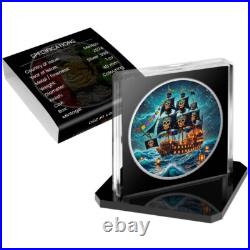 2024 Mexico Libertad Dia De Los Muertos CORSAIR PIRATE 1 oz Color Silver Coin 2024 Mexico Libertad Dia De Los Muertos CORSAIR PIRATE 1 oz Color Silver Coin