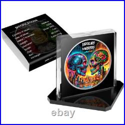 2024 Mexico Libertad Dia De Los Muertos Cyberpunk Edition 1oz. 999 Silver Coin