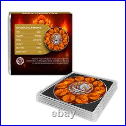 2024 Mexico Libertad Dia De Muertos Edition 1 oz Silver Art Coin mintage of 250