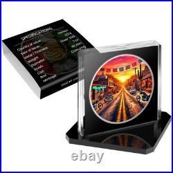 2024 Mexico Libertad Dia de los Muertos Biker Edition Silver Coin Mintage 200