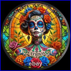 2024 Mexico Libertad Dia de los Muertos Stained Glass 1 oz Silver Colorized Coin 2024 Mexico Libertad Dia de los Muertos Stained Glass 1 oz Silver Colorized Coin