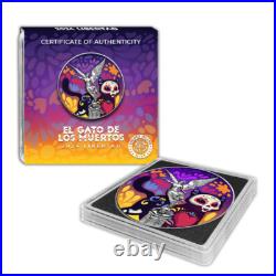 2024 Mexico Libertad El Gato De Los Muertos Edition 1 oz Silver Coin
