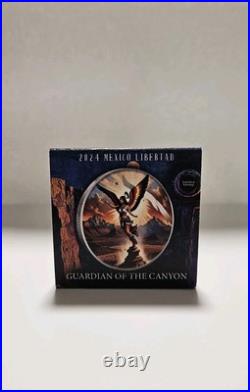 2024 Mexico Libertad Guardian of the Canyon 1oz. 999 Silver Coin Colorized Limit 2024 Mexico Libertad Guardian of the Canyon 1oz. 999 Silver Coin Colorized Limit