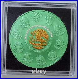 2024 Mexico Libertad Hard-to-Find Space Green Hologram 1 oz. 999 Silver, #30/399
