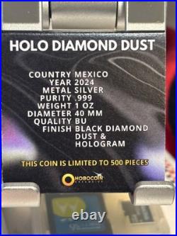 2024 Mexico Libertad Holo Diamond Dust Edition 1 oz. 999 Silver Coin 500 made 2024 Mexico Libertad Holo Diamond Dust Edition 1 oz. 999 Silver Coin 500 made