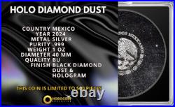 2024 Mexico Libertad Holo Diamond Dust Edition 1 oz Silver Coin 2024 Mexico Libertad Holo Diamond Dust Edition 1 oz Silver Coin