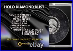 2024 Mexico Libertad Holo Diamond Dust Edition 1oz Silver Coin