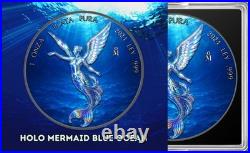 2024 Mexico Libertad Holo Mermaid Blue Ocean Edition 1 oz Silver Coin