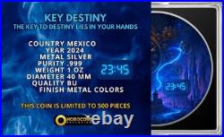 2024 Mexico Libertad Key Destiny Edition 1 oz Silver Metallic Color Art Coin