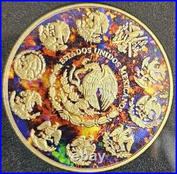 2024 Mexico Libertad Metal Black Opal Edition 1 Oz Silver Coin Beautiful