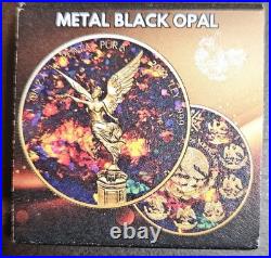 2024 Mexico Libertad Metal Black Opal Edition 1 Oz Silver Coin Beautiful