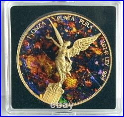 2024 Mexico Libertad Metal Black Opal Edition 1 oz Silver Coin