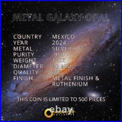 2024 Mexico Libertad Metal Galaxy Opal Edition 1 oz. 999 Silver Coin Box/COA