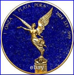 2024 Mexico Libertad Precious Gemstones Lapis Lazuli Edition 1 oz Silver Coin 2024 Mexico Libertad Precious Gemstones Lapis Lazuli Edition 1 oz Silver Coin