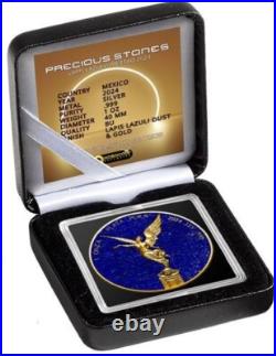 2024 Mexico Libertad Precious Gemstones Lapis Lazuli Edition 1 oz Silver Coin 2024 Mexico Libertad Precious Gemstones Lapis Lazuli Edition 1 oz Silver Coin