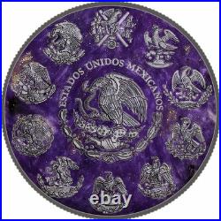 2024 Mexico Libertad Precious Gemstones Starry Charoite Edition 1 oz Silver Coin