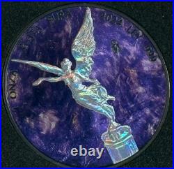 2024 Mexico Libertad Precious Gemstones Starry Charoite Edition 1 oz Silver Coin