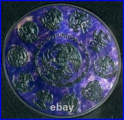 2024 Mexico Libertad Precious Gemstones Starry Charoite Edition 1 oz Silver Coin