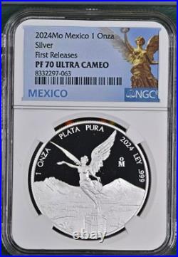 2024 Mexico Libertad Proof 1 oz. 999 Silver Coin NGC PF70 First Releases