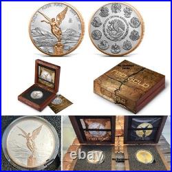 2024 Mexico Libertad Red Gold Edition Coin 1 oz. 999 Silver Box/COA 2024 Mexico Libertad Red Gold Edition Coin 1 oz. 999 Silver Box/COA