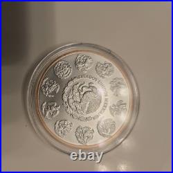 2024 Mexico Libertad Red Gold Series 1 oz. 999 Silver Coin
