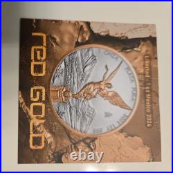 2024 Mexico Libertad Red Gold Series 1 oz. 999 Silver Coin