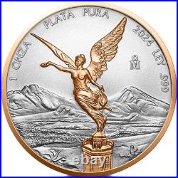 2024 Mexico Libertad Red Gold Series 1 oz Silver Coin 2024 Mexico Libertad Red Gold Series 1 oz Silver Coin