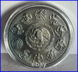 2024 Mexico Libertad Rhodium Dia De Los Muertos Blue Silence 1 oz Silver Coin