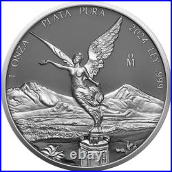 2024 Mexico Libertad Silver Ring 1 oz Silver Colorized Ruthenium Coin 2024 Mexico Libertad Silver Ring 1 oz Silver Colorized Ruthenium Coin