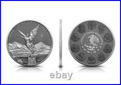2024 Mexico Libertad Silver Ring with Ruthenium Gild with Quadrum Sleeve & COA